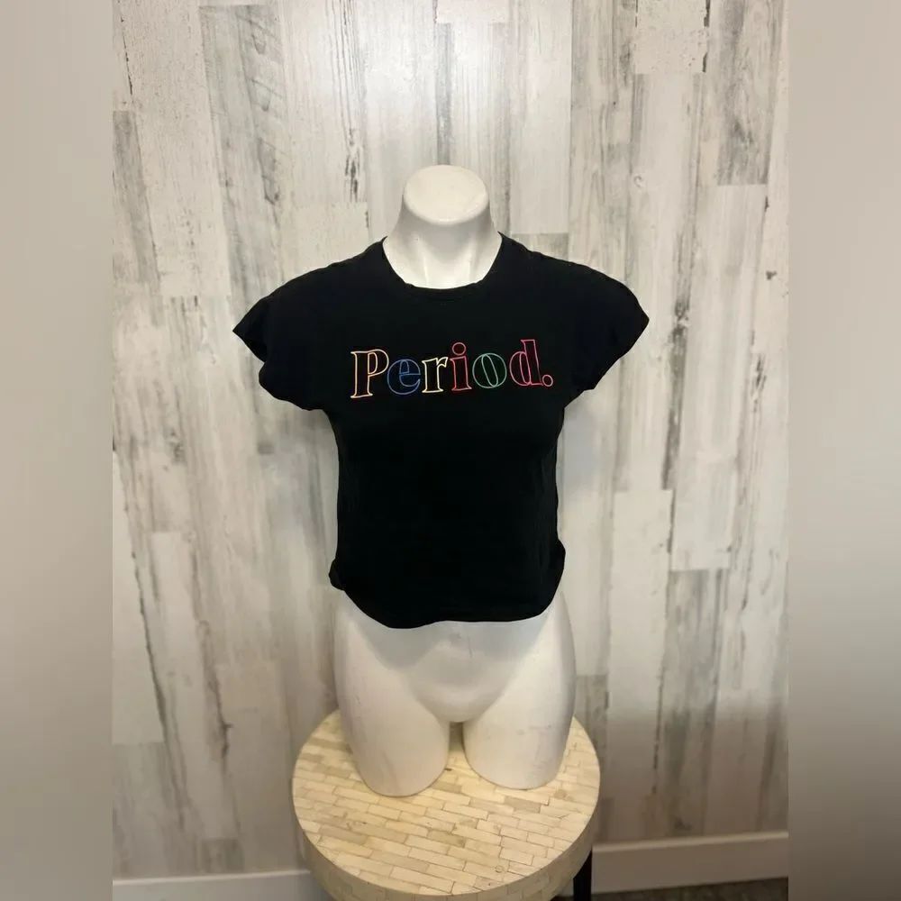Black crop top.